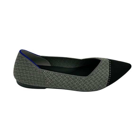 Rothy's The Point Grey Mist Captoe US Size 7 Womens Ballet Flat Slip On Shoes - Picture 2 of 11